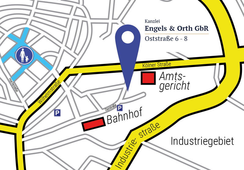 Detailansicht Anfahrt Kanzlei
